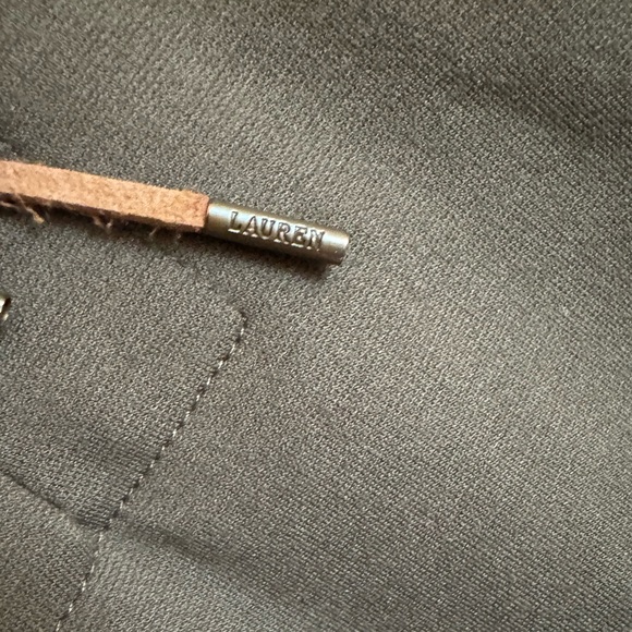 Lauren Ralph Lauren Lace Up Neck T-Shirt Tunic Dress Green Size LG - Picture 7 of 7